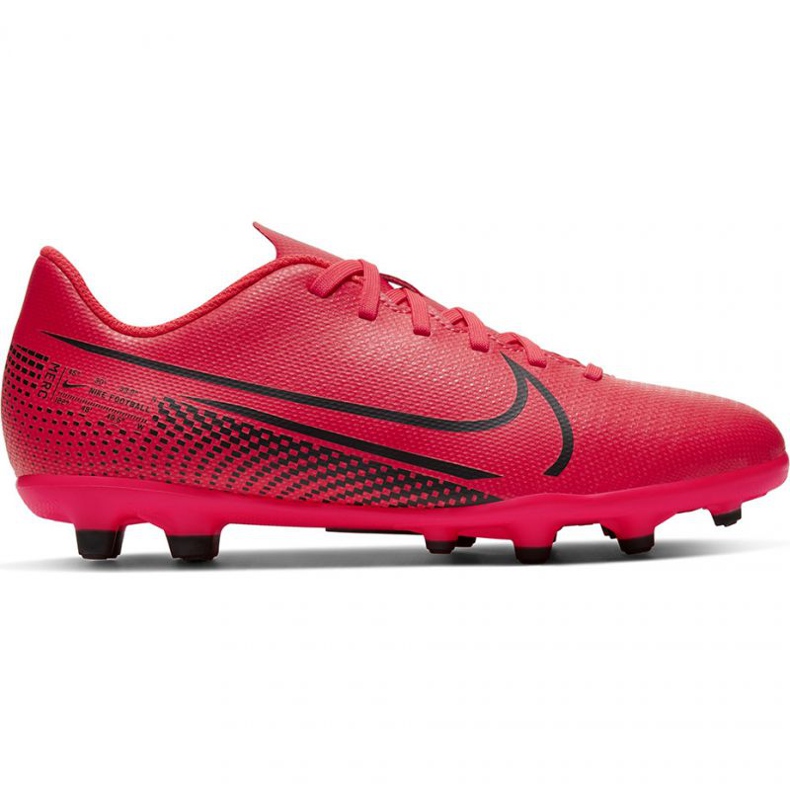 Nike Mercurial Vapor 13 Club FG / MG Jr AT8161-606 fotbollsskor mångfärgad apelsiner och röda