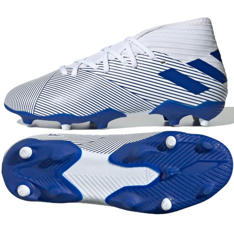 Adidas Nemeziz 19.3 Fg Jr EG7245 fotbollsskor grå silver-