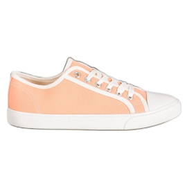 SHELOVET Orange sneakers