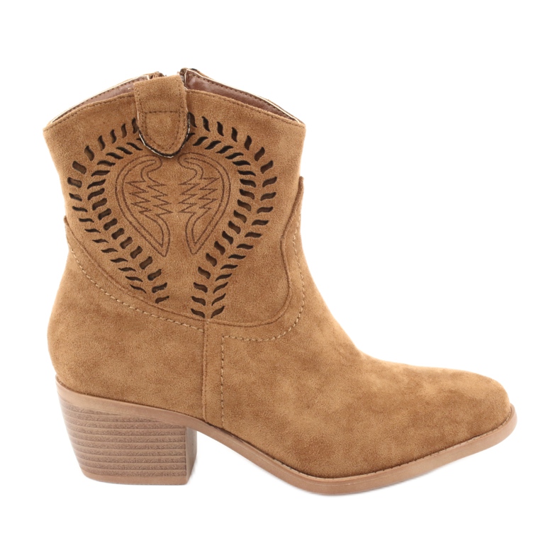 M.Daszyński Casual cowboystövlar för kvinnor Daszyński 1921, mocka brun