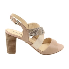 Caprice damsandaler 28312 beige guld