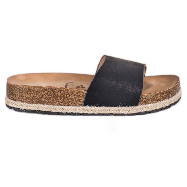 Goodin Trendiga svarta tofflor