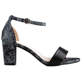 Goodin Snygga sandaler med spets svart