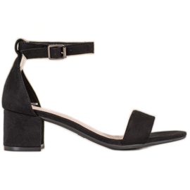 Evento Klassiska sandaler på låga klackar svart