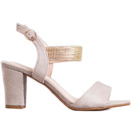 Filippo Sandaler med ett guldbälte grå