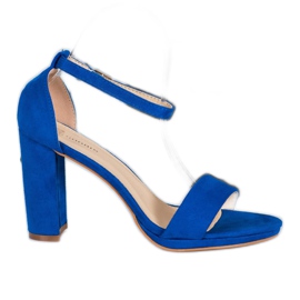 Goodin Sandaler i mocka på en bar blå