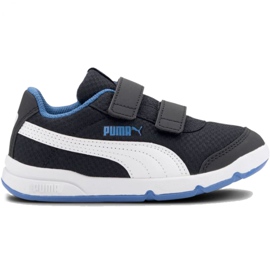 Puma Stepfleex 2 Mesh Ve V Ps Jr 192524 10 vit svart blå