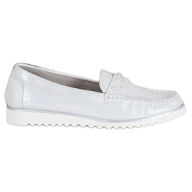 Sergio Leone Loafers med pärlor grå