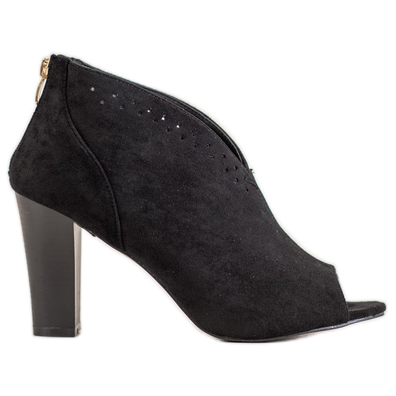 Open Toe VINCEZA stövlar svart