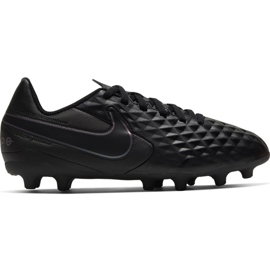 Nike Tiempo Legend 8 Club FG / MG Jr AT5881-010 fotbollsskor svart svart