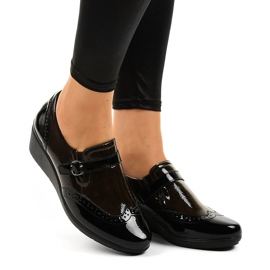 Svarta kilskor 7-9021 brun