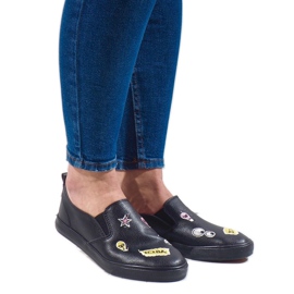 Svarta sneakers med G82-3-tryck