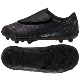 Nike Mercurial Vapor 13 Club Mg Ps (V) Jr AT8162-010 fotbollsskor svart svart