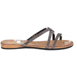 Sergio Leone Snygga tofflor grå