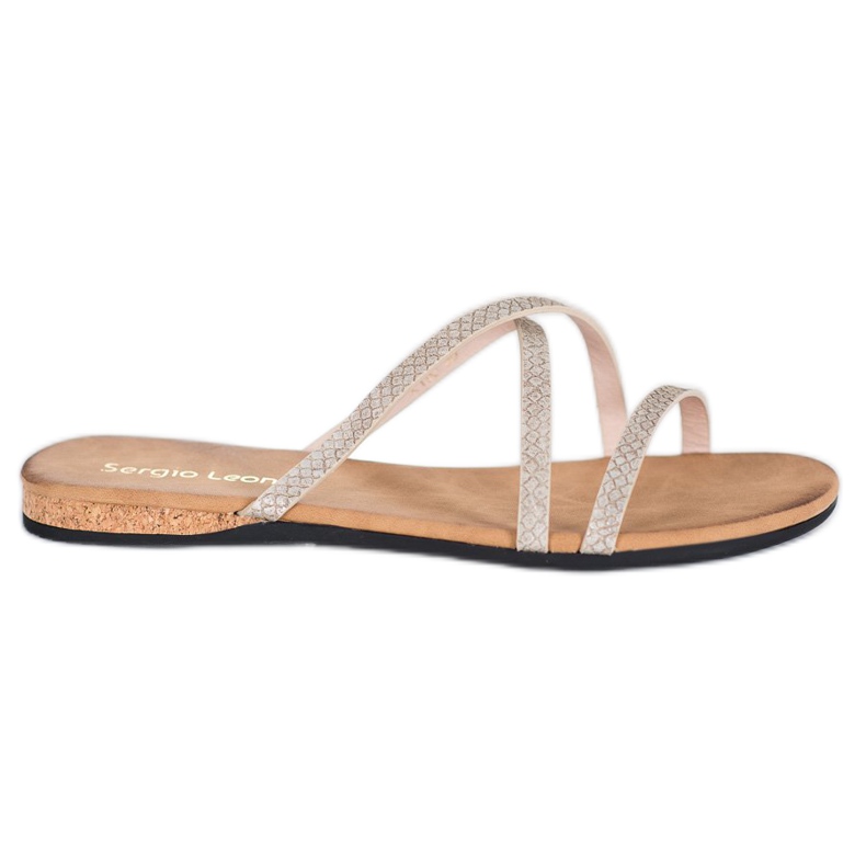 Sergio Leone Snygga tofflor gul