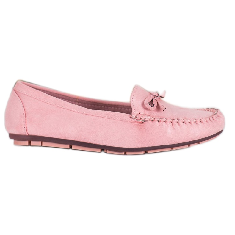 Clowse Pulverloafers med rosett rosa