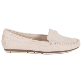 Clowse Beige loafers med mocka