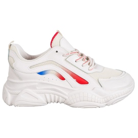 SHELOVET Snygga beige sneakers