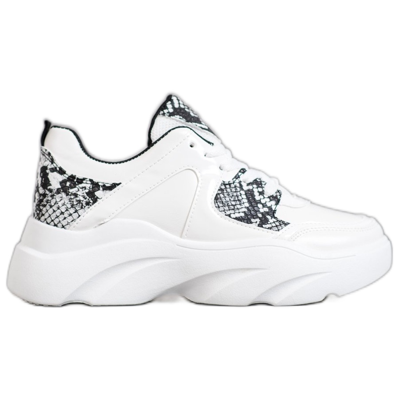 Weide Moderiktiga Eco Leather Sneakers vit