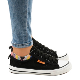 Svarta klassiska sneakers W11