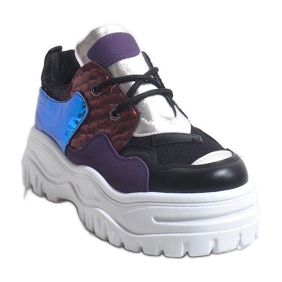 Svarta trendiga sportskor R-458