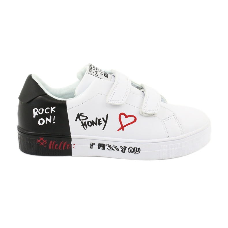 American Club ES05 vita och svarta sneakers