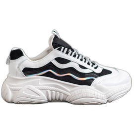 SHELOVET Sneakers på plattformen vit svart