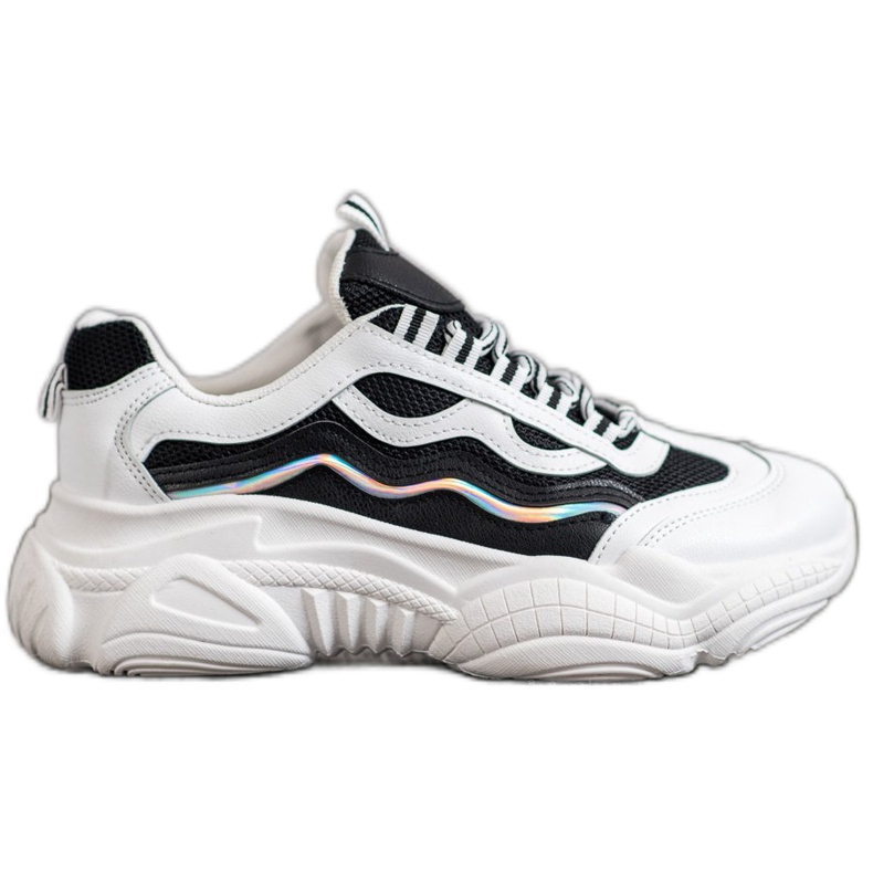 SHELOVET Sneakers på plattformen vit svart
