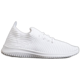 SHELOVET Textil Slip-On skor vit