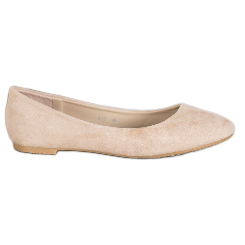 Yes Mile Beige ballerinor