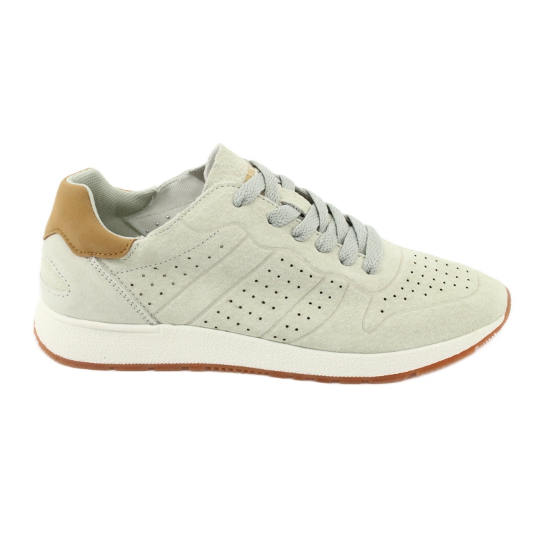 American Club AA04 läderskor beige