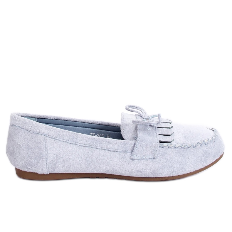 Dam klassiska blå loafers 77-202 Blå