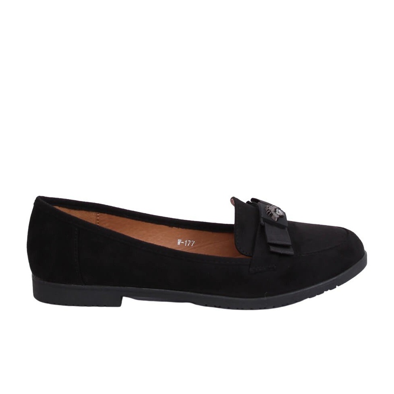 Svarta damloafers W-177 Svart