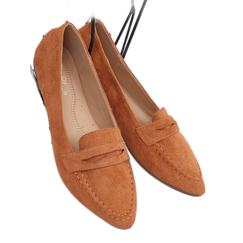 Dam loafers camel CH-1M6 Camel brun