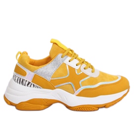 Gula sportskor för kvinnor C-3127 Gul
