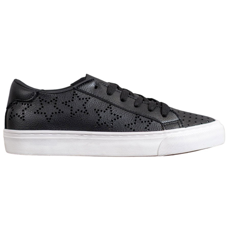 J. Star Openwork sneakers med stjärnor svart