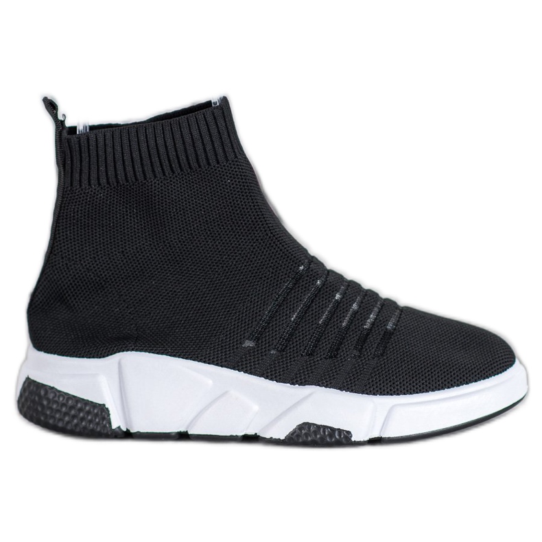 SHELOVET Slip-on skor med mesh svart