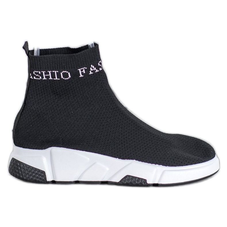 SHELOVET Fashion Slip-On skor svart