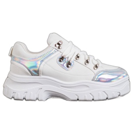Weide Vita skor med Holo -effekt
