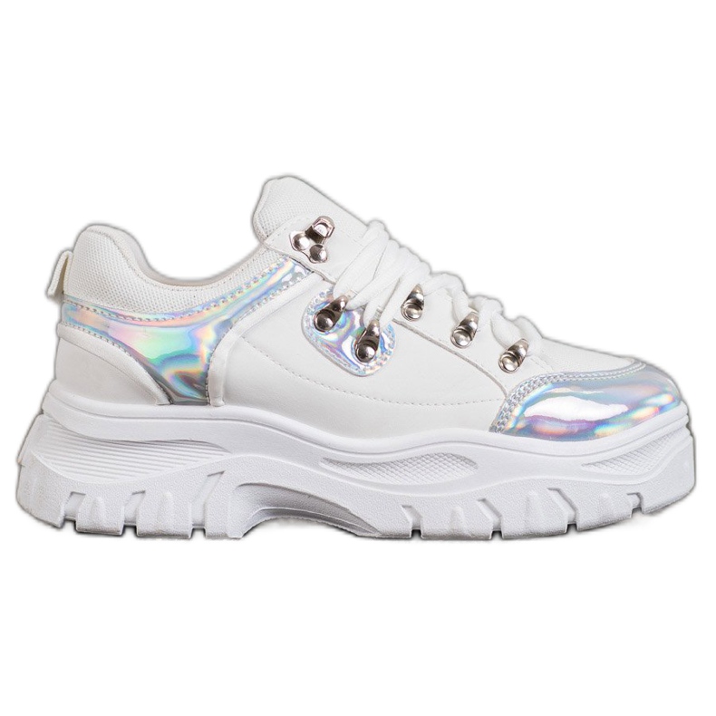 Weide Vita skor med Holo -effekt