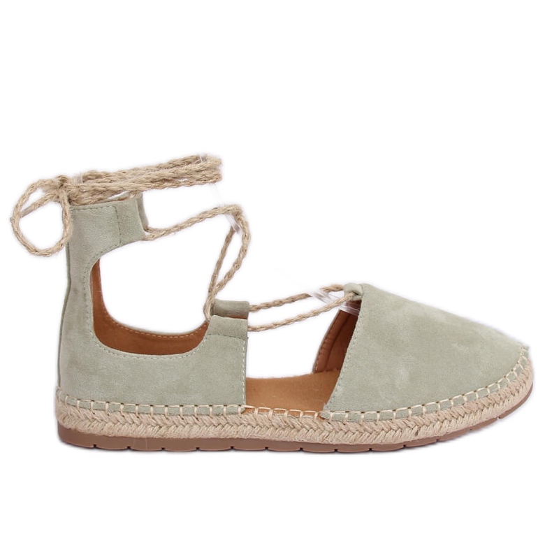 Gröna espadriller bundna med fotled JH97P Green