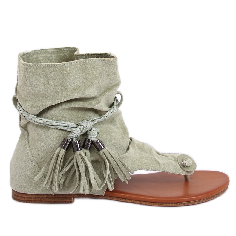 Gröna flip-flops med axel SL1011 Grön