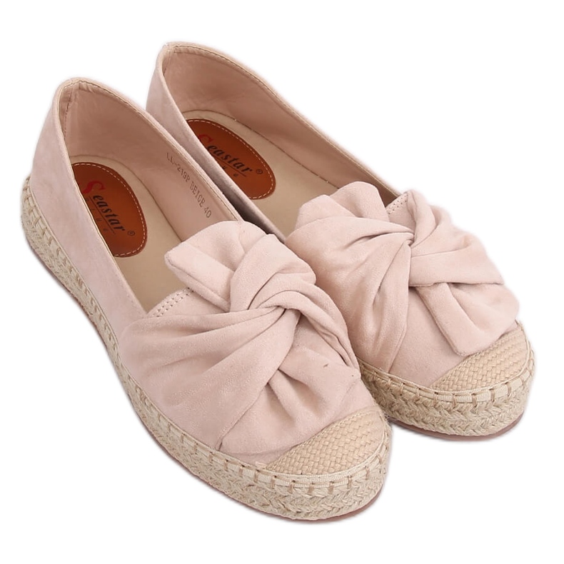 Beige beige espadrilles LL-219P Beige