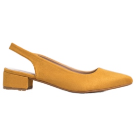 Goodin Pumpar med en upptäckt klack gul