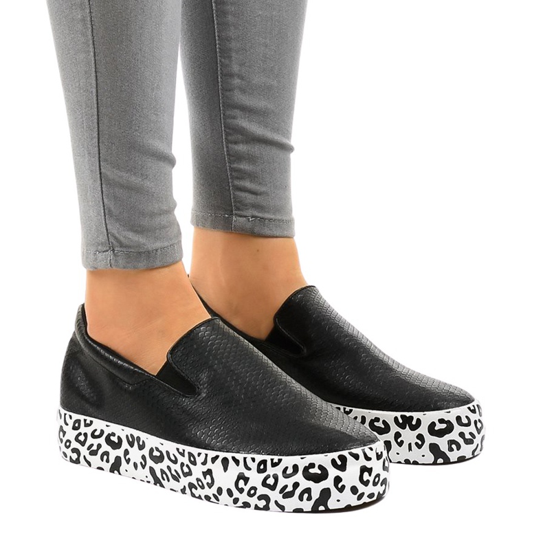 Svarta WNH-3 slip-on sneakers