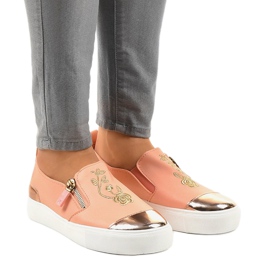 Klassiska rosa sneakers A-89