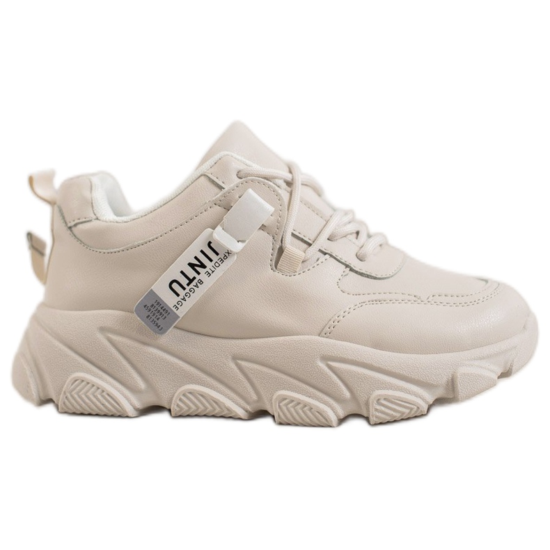 Bella Paris Snöriga Beige sneakers