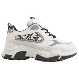 Bella Paris Eco Leather Sneakers vit mångfärgad