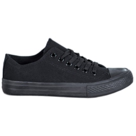 SDS Textil sneakers svart