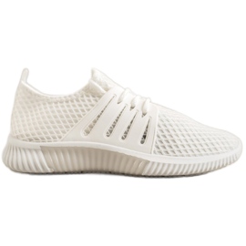 SHELOVET Snygga skor med mesh vit